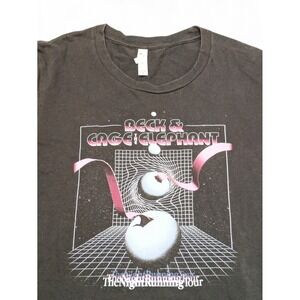 Beck & Cage The‎ Elephant Spoon Night Running Tour T-Shirt Music Band Tee